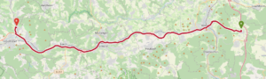Route von Waldhausen nach Haubersbronn