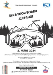 Skiausfahrt für MItglieder und Familien in den Arlberg am 2.3.24