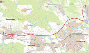 Route von Haubersbronn nach Geradstetten